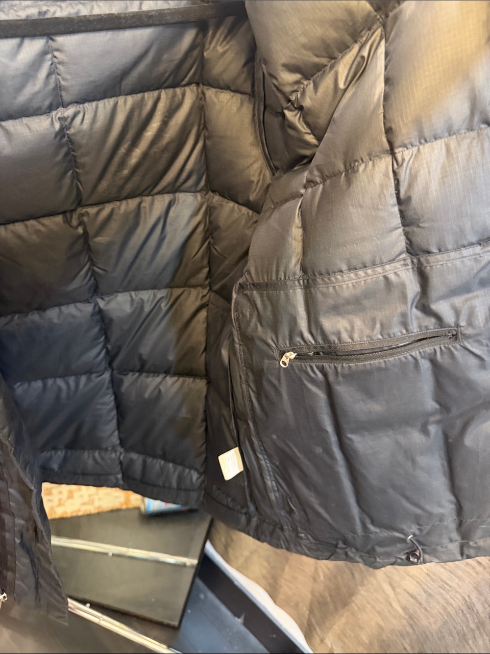 Nau Men's Black Quilted Hooded Puffer Jacket - Picture 3 of 5